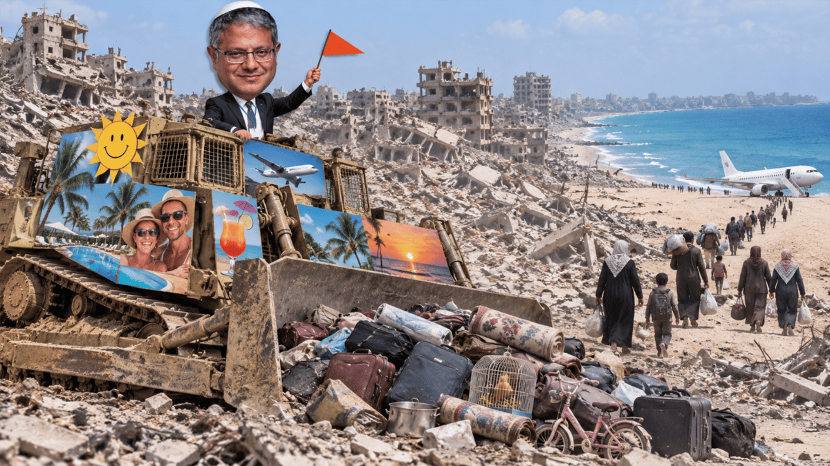Báječný plán sionistů: Gaza bez Palestinců. Dva miliony lidí pryč. Dobrovolně, jak jinak? Rovnou do ráje. Peníze, práce, nový život v cizině. No nekup to! Hodný lidumilný Izrael vrací skandální Trumpovu „Riviéru“ oknem. Etnická čistka v rukavičkách?