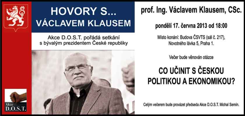Hovory s Václavem Klausem. Co s českou politikou?