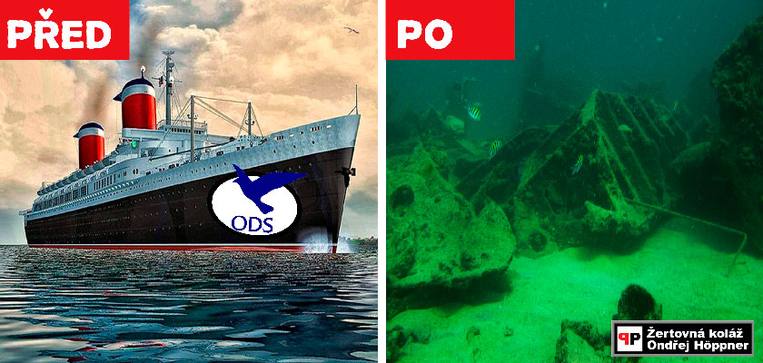 „Nová“ ODS nad kvadraturou kruhu: Lze stabilizovat Titanic pumpováním vody do podpalubí? Sobotka provádí stejný pokus s Babišovou vládou ČSSD