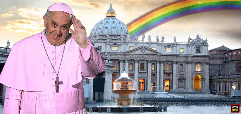 Krok za krokem: Likvidace morálky zevnitř Církve. Existují homo-světci? Novodobí jezuité průkopníky zkázy. Budou ve Vatikánu transsexuální toalety? Dva plus dva je dnes pět. Nenechte se napálit evangeliem!