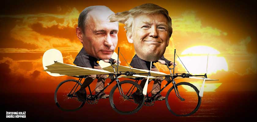 První rozhovor Trumpa s Putinem: Naděje na mír žije. Tanky NATO na ruských hranicích však zůstávají. Ukrajina chystá další provokace. Magický trojúhelník moci se rýsuje. Pražský poskok keňského černocha
