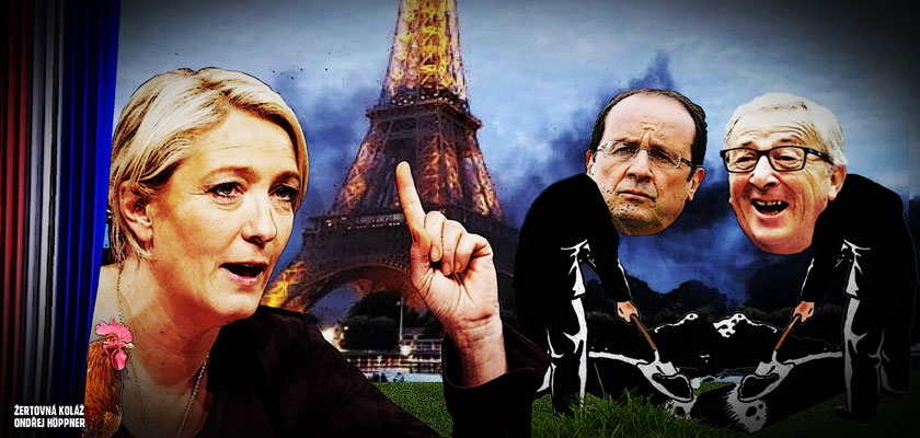 Drama ve Francii se blíží: Dostane Brusel další smrtící ránu? Le Penová v čele pelotonu. Vyjde socialistům trik s obojživelníkem? Repríza amerického scénáře? Sázky jsou vysoké. V banku je i naše budoucnost