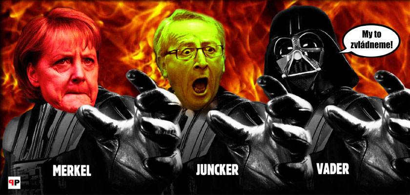 Juncker trucuje: Integrace mu drhne a pletou si ho s Tuskem. Washington obsazují političtí partyzáni. Podpoří opilec odtržení Texasu? Babizna se chichotá. Co udělá Trump?