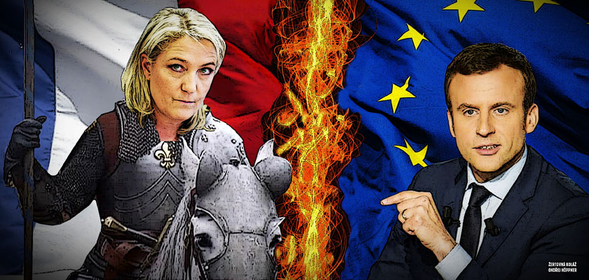 Finále bitvy o Francii: Rozhodnuto ještě zdaleka není. Macron ztrácí, Le Penová posiluje. Bažiny a Sorosovy neziskovky vedou hysterickou kampaň. Dopočítávání do jedné. Kdo je tu vlastně fašista?