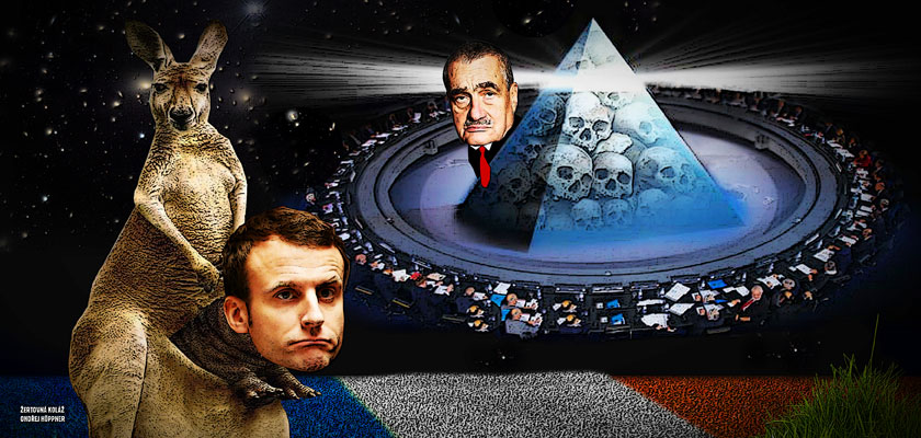 Macron: Satanův velvyslanec v Elysejském paláci? Temný kmotr prezidenta globalisty. Z Bilderbergu šup na ministerstvo! Rodit lidi by měla zvířata. Šedesátníci na smetiště? Zvrhlost elit překračuje známé meze
