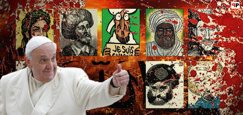Islám: Křesťané jsou nejhorší ze všech stvoření! Bývalí muslimové se ptají papeže obhajujícího islám: Proč jsme vůbec vyznali Krista? Islám znamená Podrobení. Kříž jako prapor