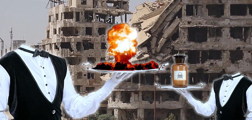 Podivný pohyb v Sýrii: Chystá se další chemická provokace? Chlór už je na místě. Bílé přilby secvičují inscenaci. Kolikrát bude recyklován otřepaný scénář? Rakety na Asada a teroristé na civilisty. Nevyšetří se zase nic