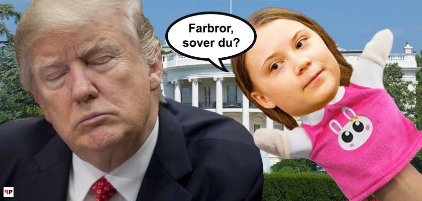 Greta doplula: 15 věrných fanoušků před Bílým domem. Splaskla bublina? Média křísí mrtvolu. Co mohou mladí udělat pro svoji budoucnost. Pije Trump ropu? Novinářů bylo více než aktivistů - jako již mnohokrát
