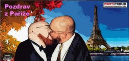 Jaro přichází z Kremlu, mráz z Paříže: Stop podpoře homosexuální propagandy mezi nezletilými vs. nechutná homo propaganda v Česku.