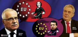 Miloš Zeman v Evropském parlamentu: „Soudruzi, Evropská unie je dobrá!“ Václav Klaus ve švýcarském časopise: „Politiky EU názory lidí nezajímají.“